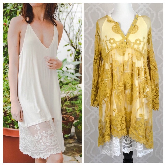 Anastasia Boho Lace Kimono Layering Tunic - Picture 3 of 8